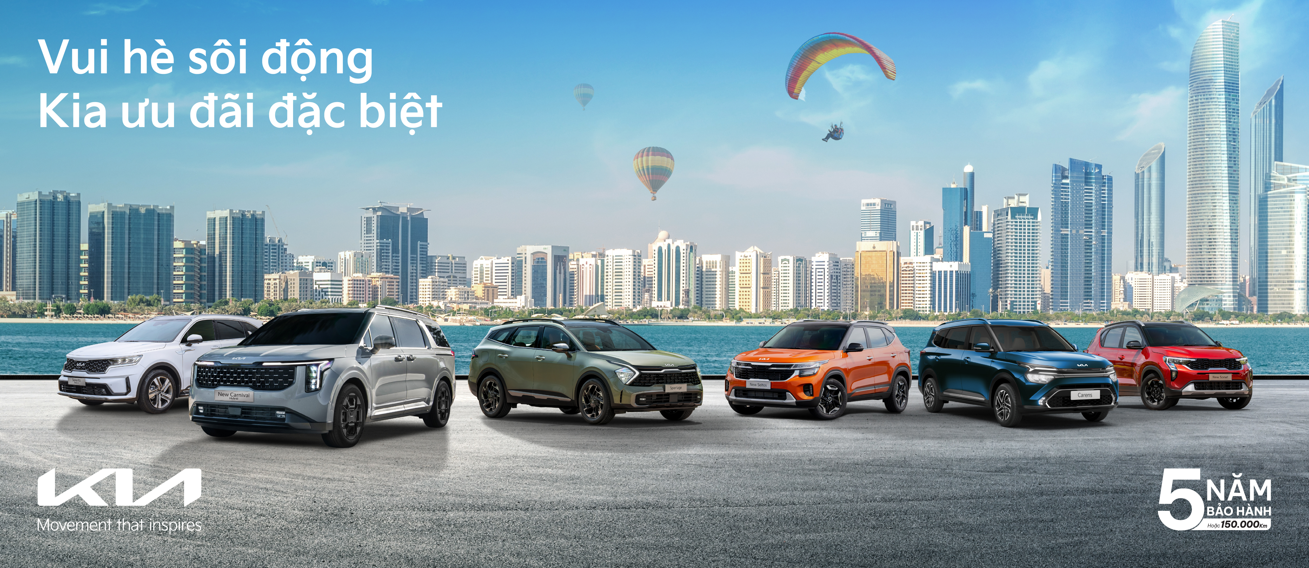 Tháng 6/2025, Kia ưu đãi đặc biệt tương đương 50% trước bạ cho nhiều mẫu xe