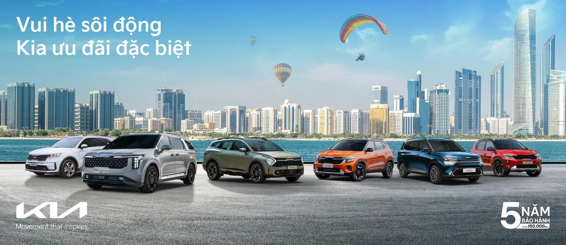 Tháng 6/2025, Kia ưu đãi đặc biệt tương đương 50% trước bạ cho nhiều mẫu xe