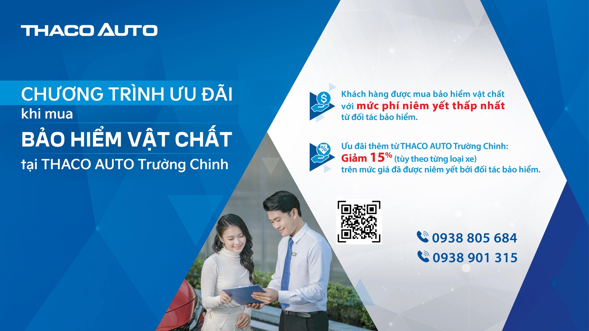 “An tâm tuyệt đối” khi mua bảo hiểm vật chất  tại THACO AUTO Trường Chinh